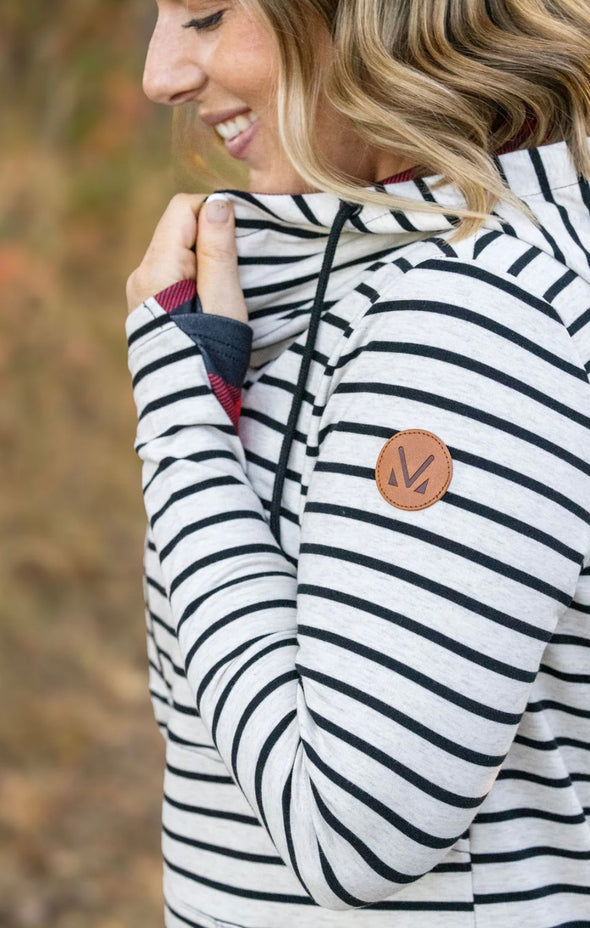 Buffalo Plaid & Stripes 1/2 Zip