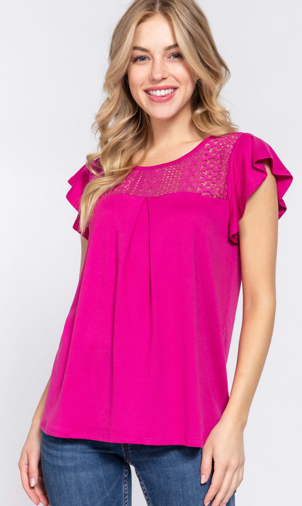 Maggie Magenta Top