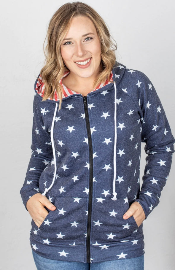 Stars & Stripes Full Zip Hoodie