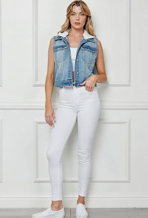 Keeping You Wild Denim Vest