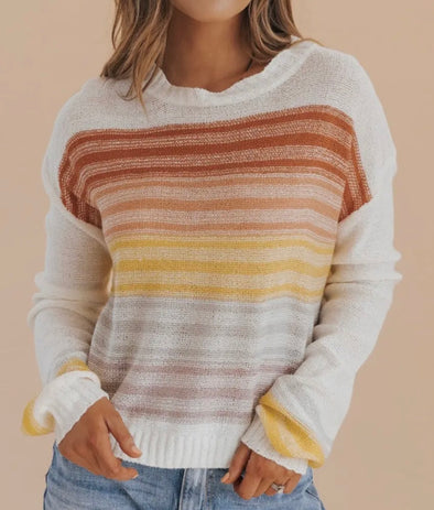 Sunshine Striped Sweater