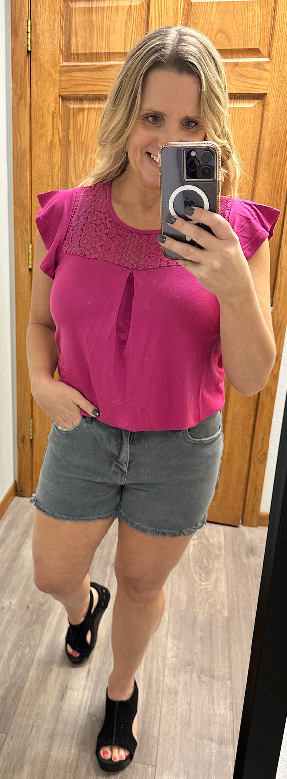 Maggie Magenta Top