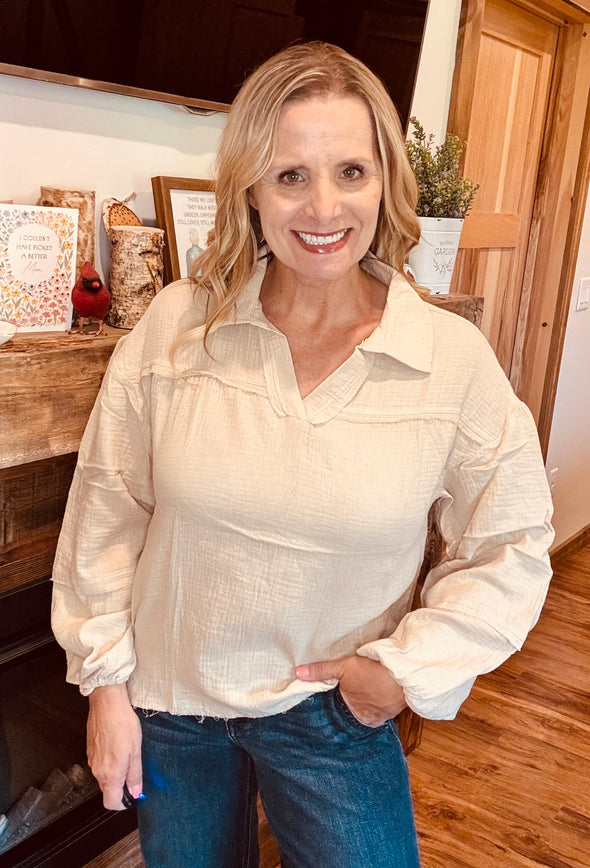 Gretchen Gauze Top