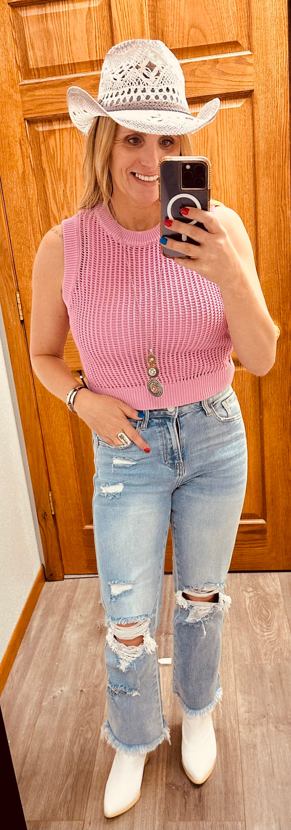 Pink Petunia Top