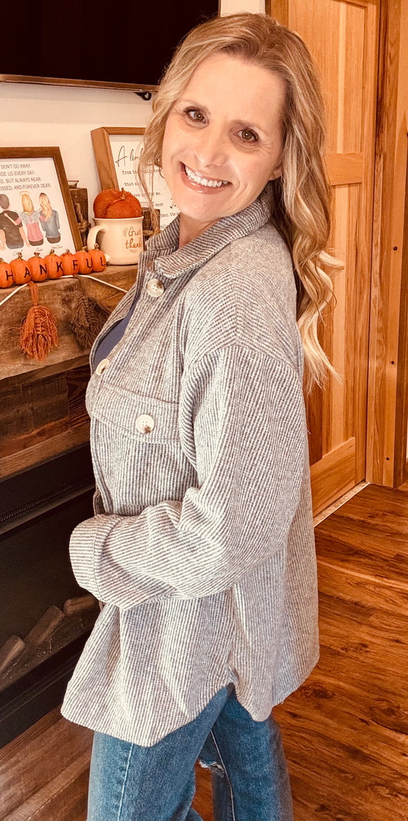 Wren Waffle Knit Shacket