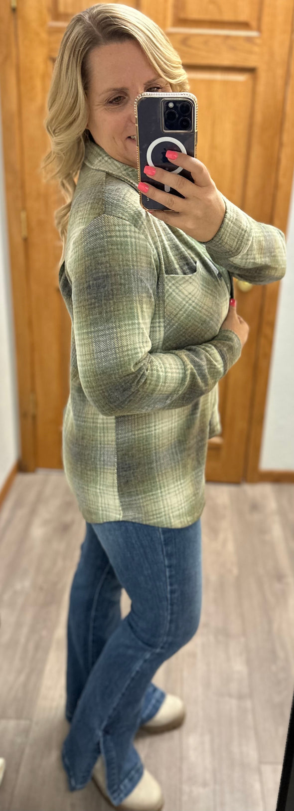 Country Classic Shacket in Multi