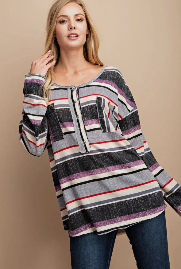 Striped Samantha Top