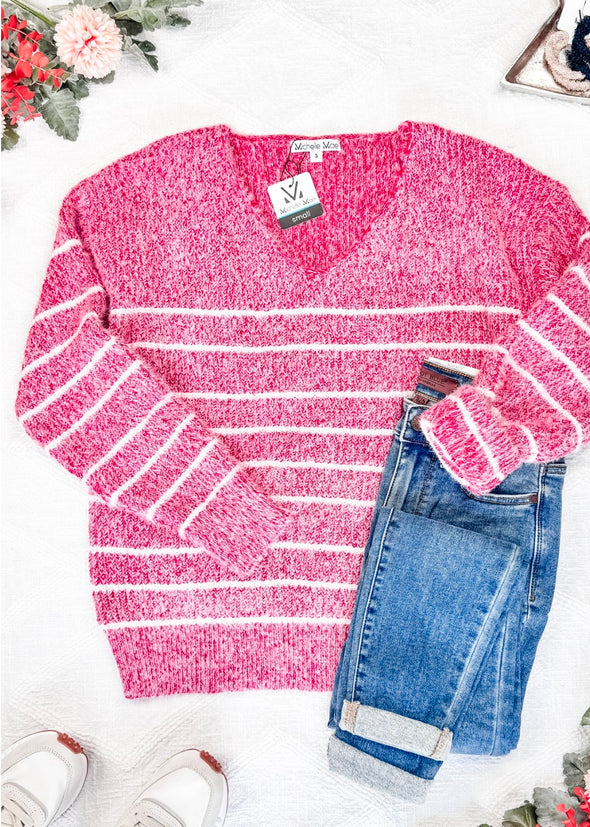 Cuddled Up & Cozy Striped Sweater