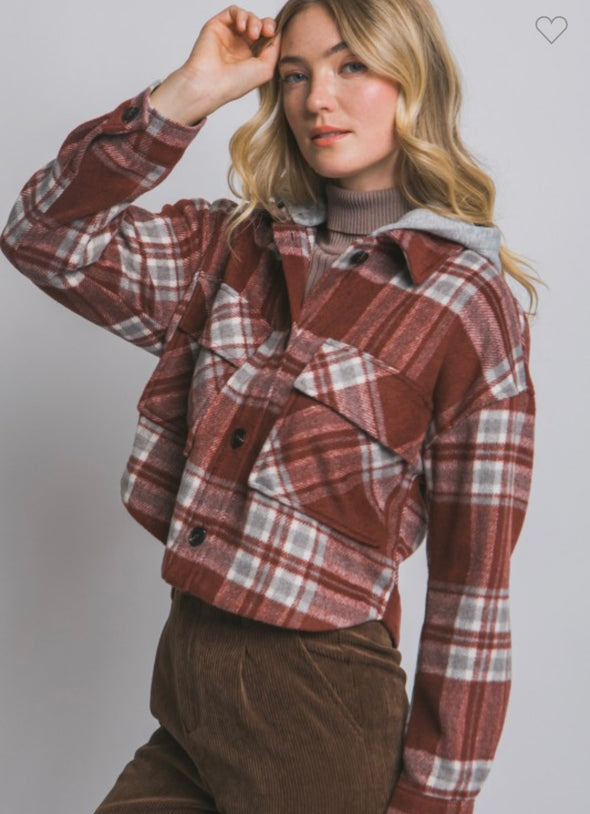 Burgundy Beauty Shacket