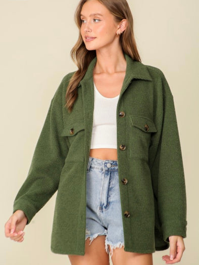 Green with Envy Shacket