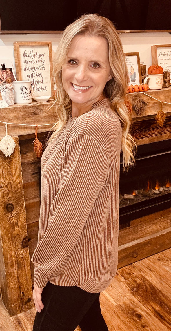 Ryka Ribbed Top in Multi