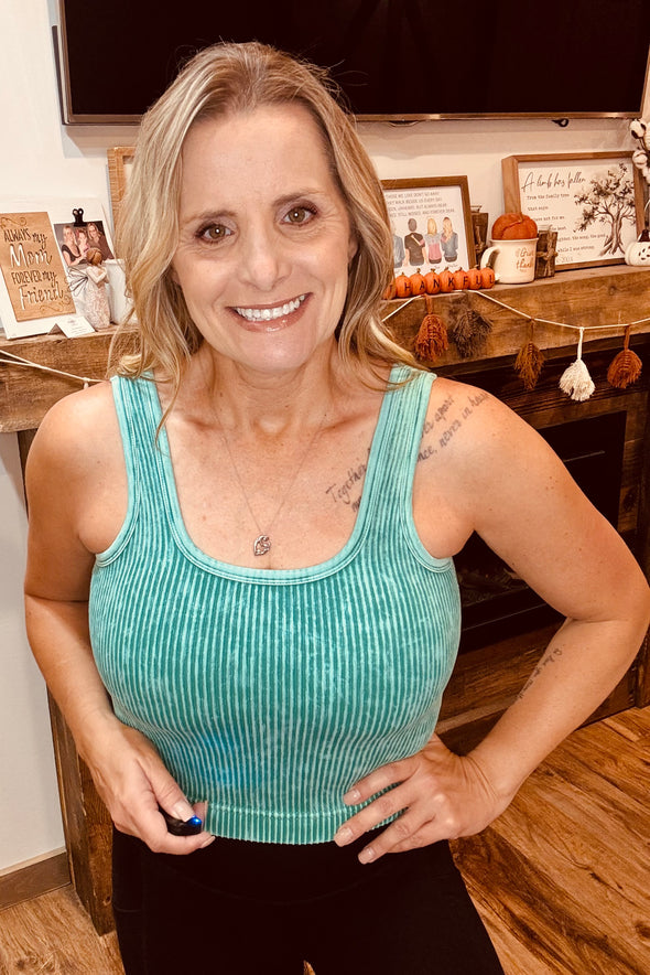Revel Ribbed Tanks in Multi