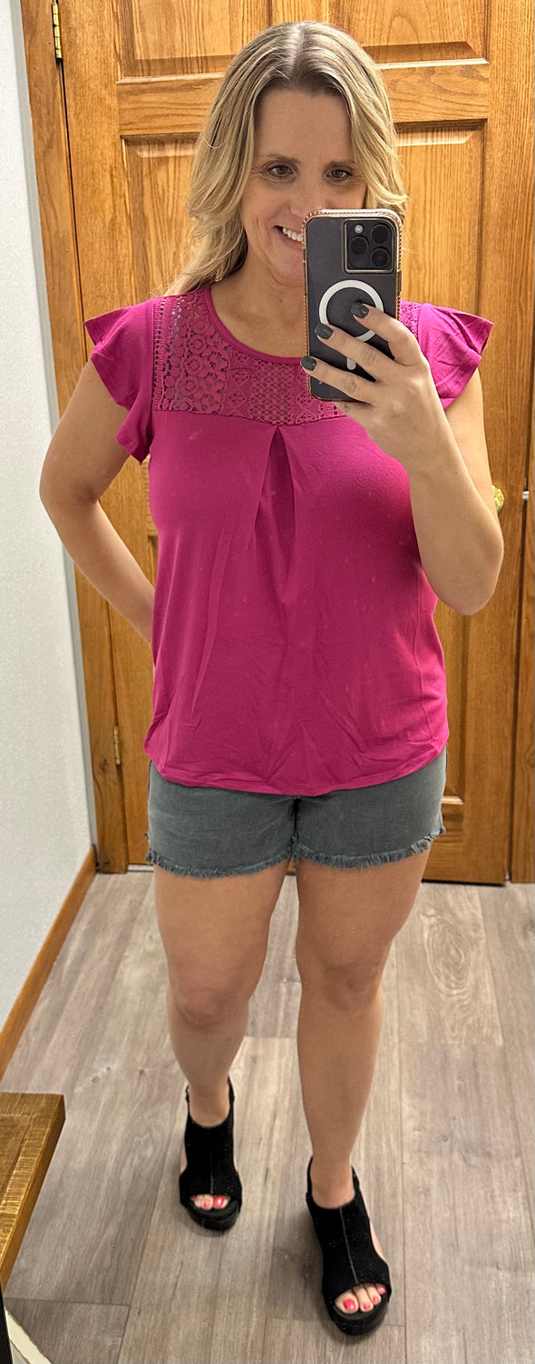 Maggie Magenta Top