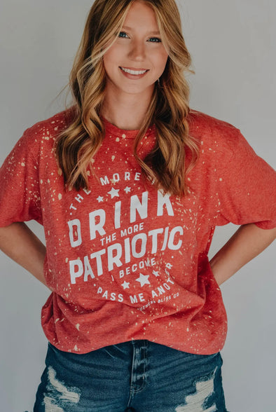 The More I Drink Patriotic Tee