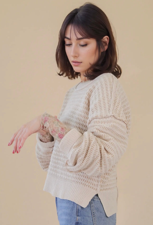 Tavia Two-Tone Sweater