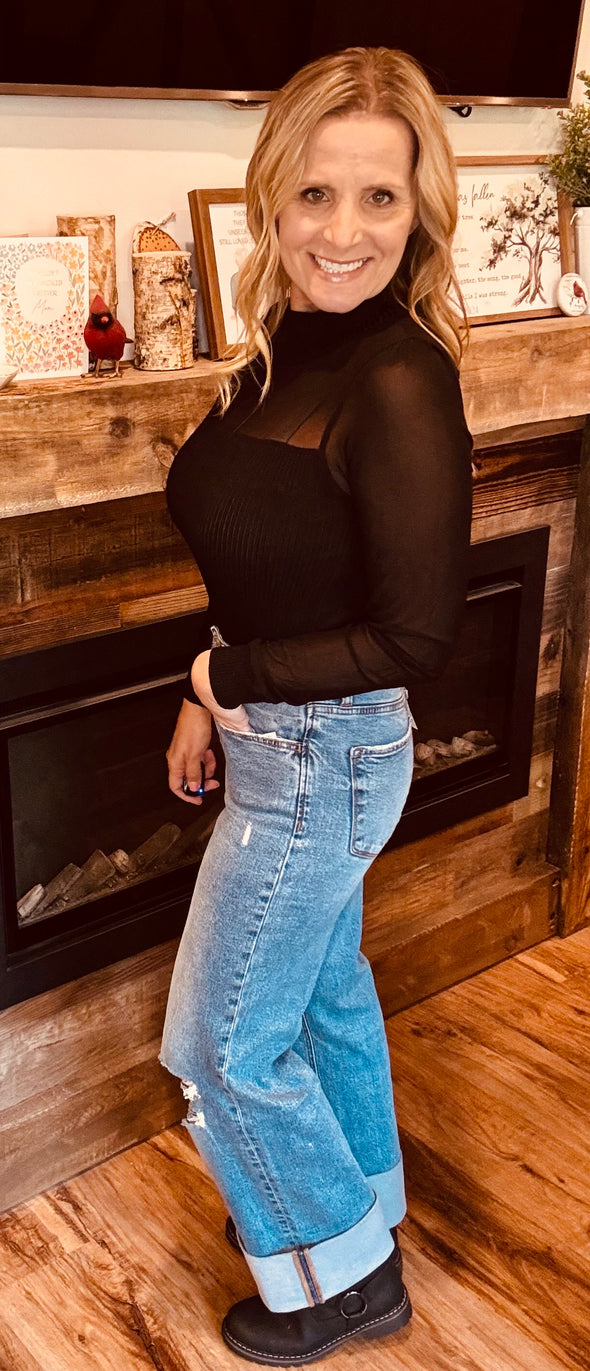 Reba Ribbed Sweater in Multi