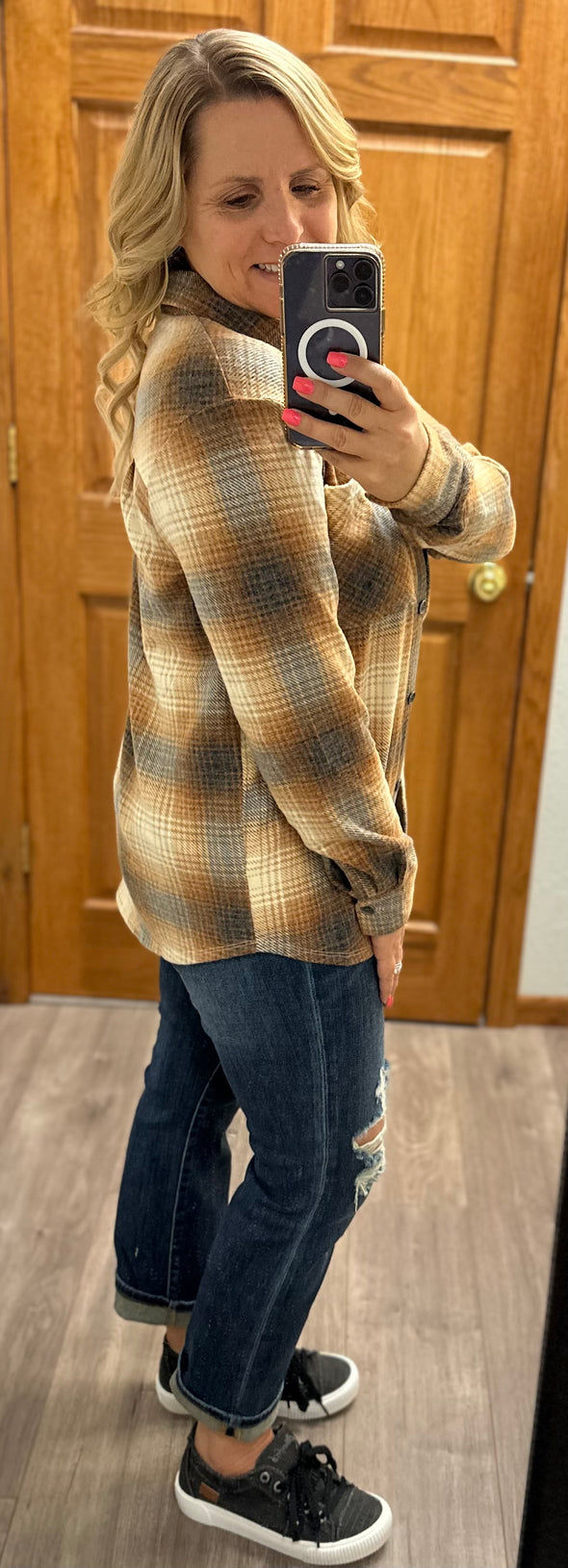 Country Classic Shacket in Multi