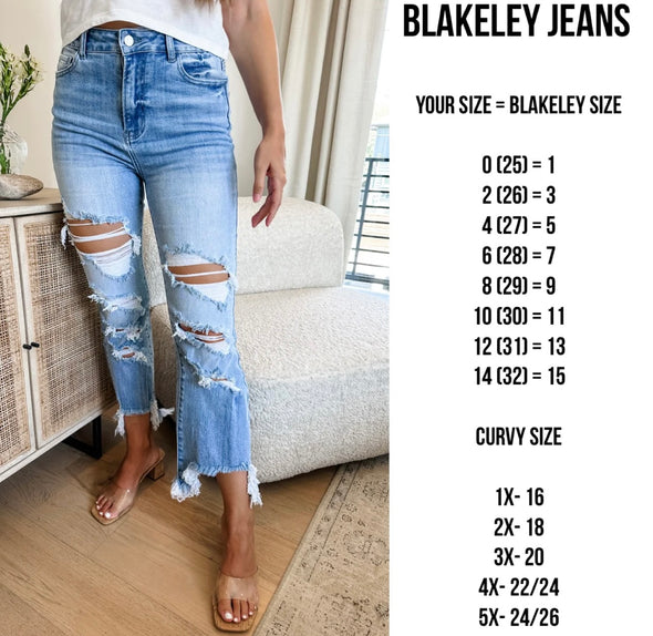 Urban Distressed Cropped Jean by Blakeley