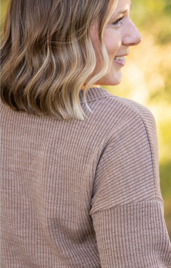 Brittney Button Up Sweater in Multi