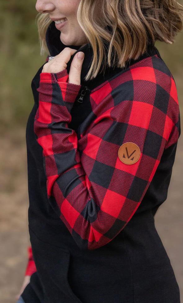 Buffalo Plaid Zip Cowl