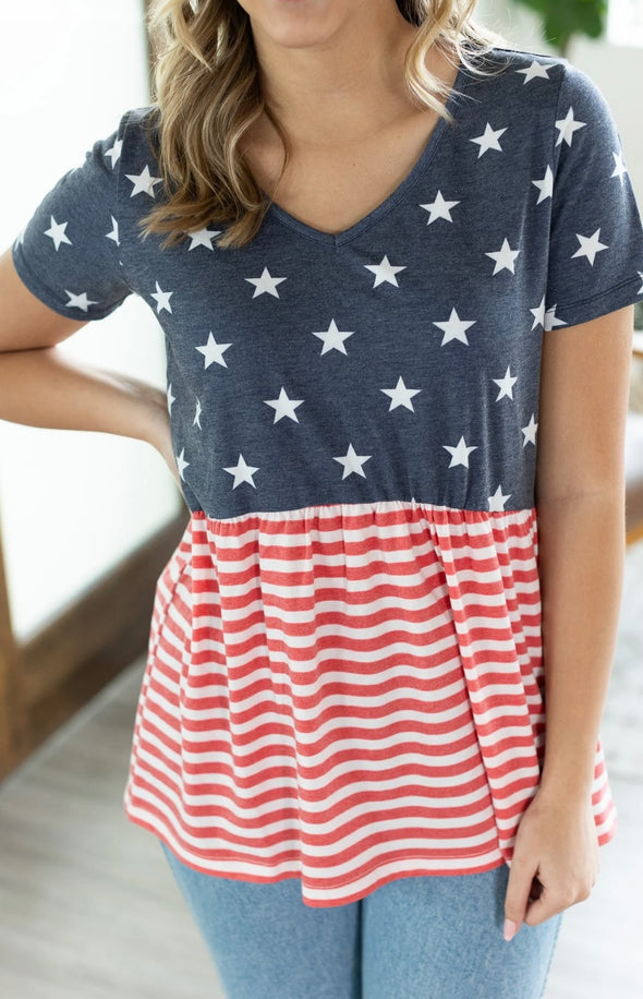 Sarah Stars & Stripes Top by MM