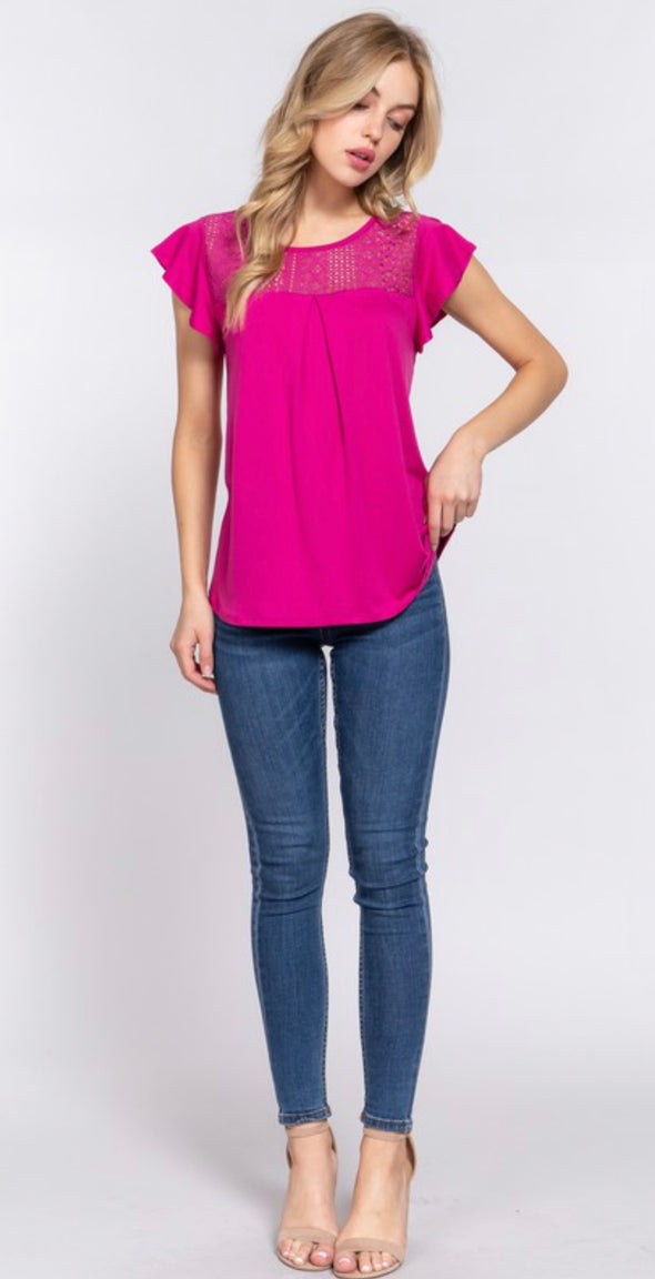 Maggie Magenta Top