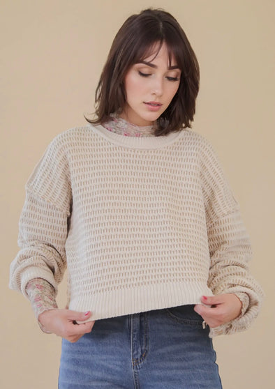 Tavia Two-Tone Sweater