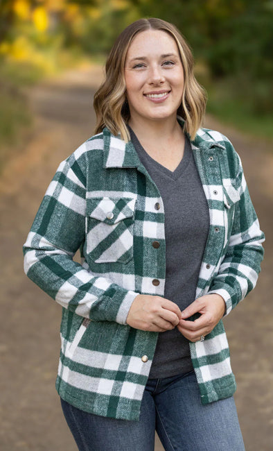 Evergreen Norah Plaid Shacket by MM