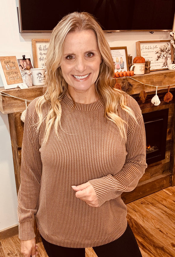 Ryka Ribbed Top in Multi