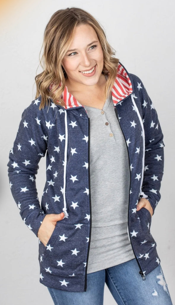 Stars & Stripes Full Zip Hoodie