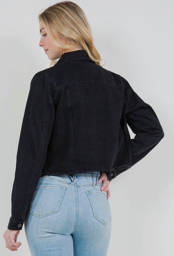 Second Chances Black Denim Jacket