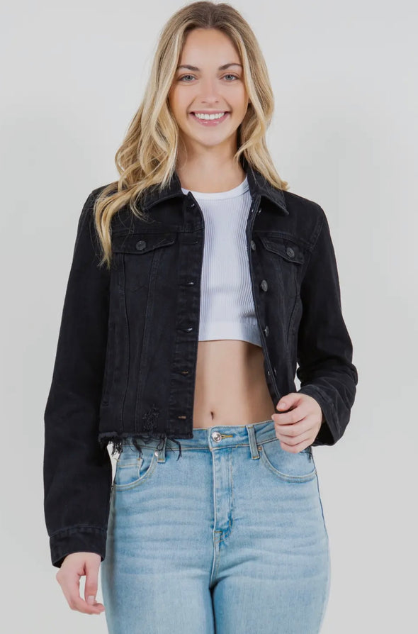 Second Chances Black Denim Jacket