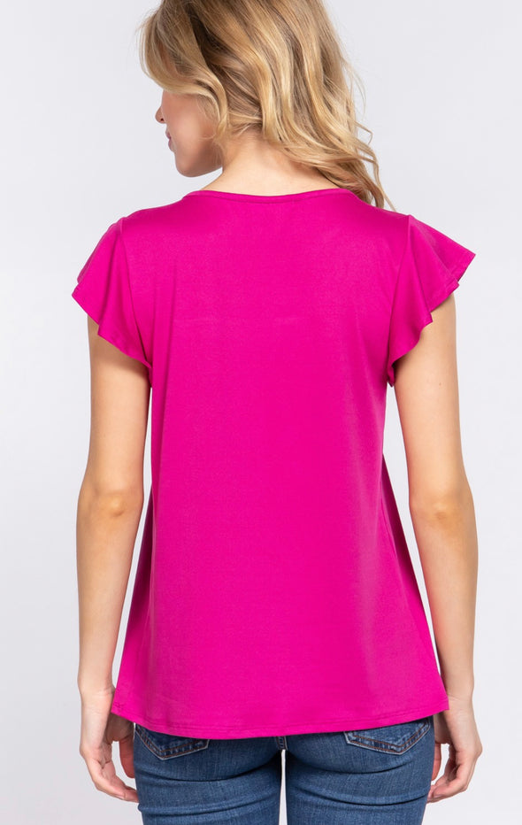 Maggie Magenta Top