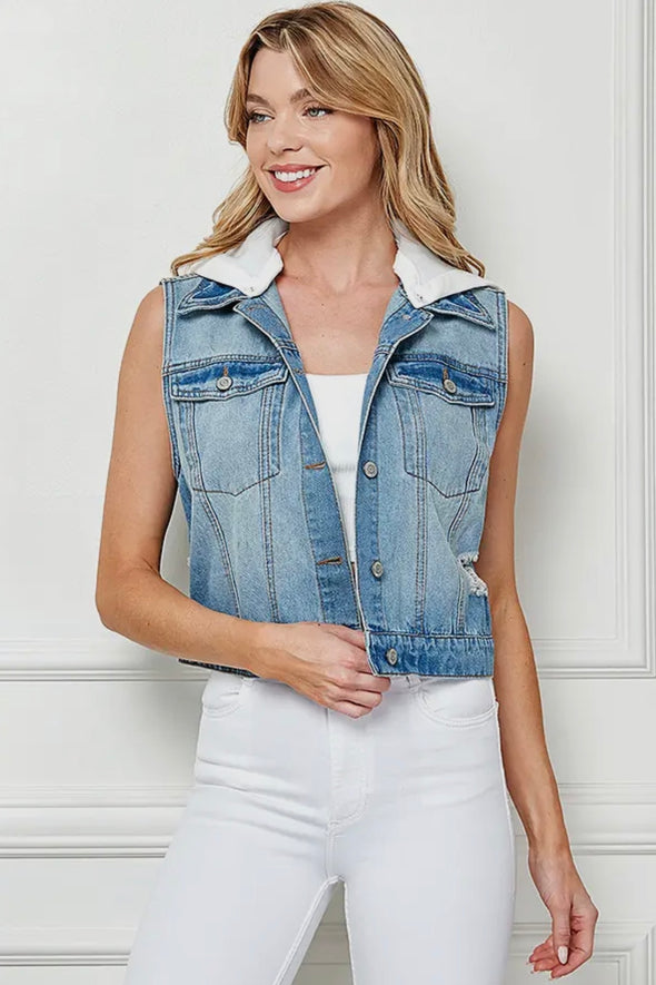 Keeping You Wild Denim Vest