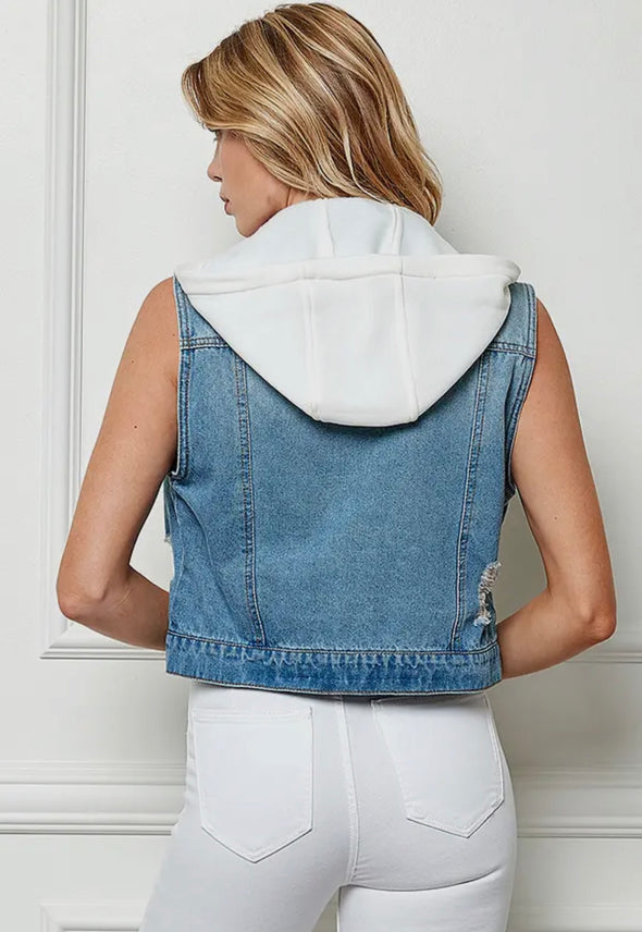 Keeping You Wild Denim Vest