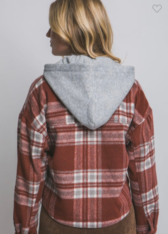 Burgundy Beauty Shacket