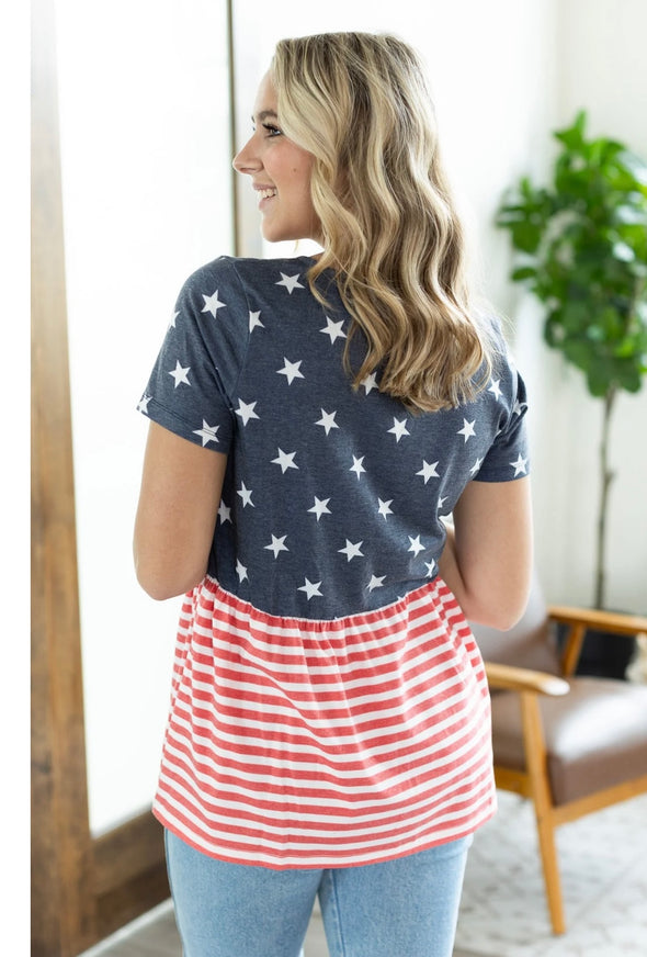 Sarah Stars & Stripes Top by MM