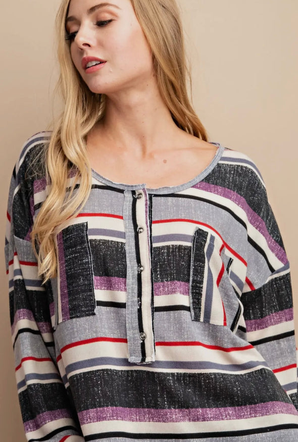 Striped Samantha Top