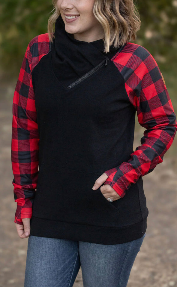 Buffalo Plaid Zip Cowl