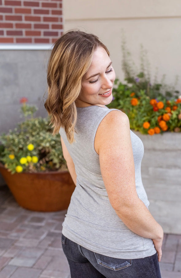 Addison Tank in Grey