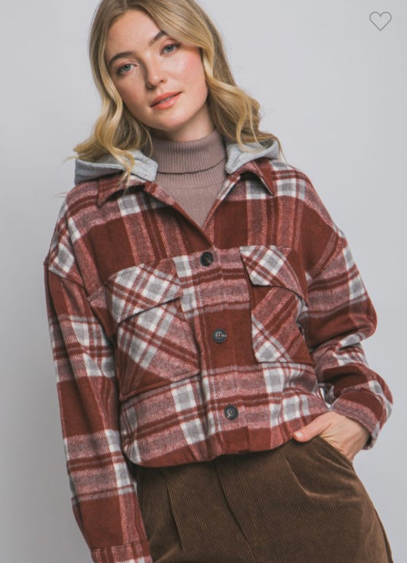 Burgundy Beauty Shacket