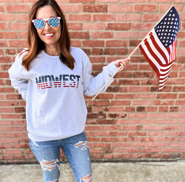 Patriotic Midwest Crewneck