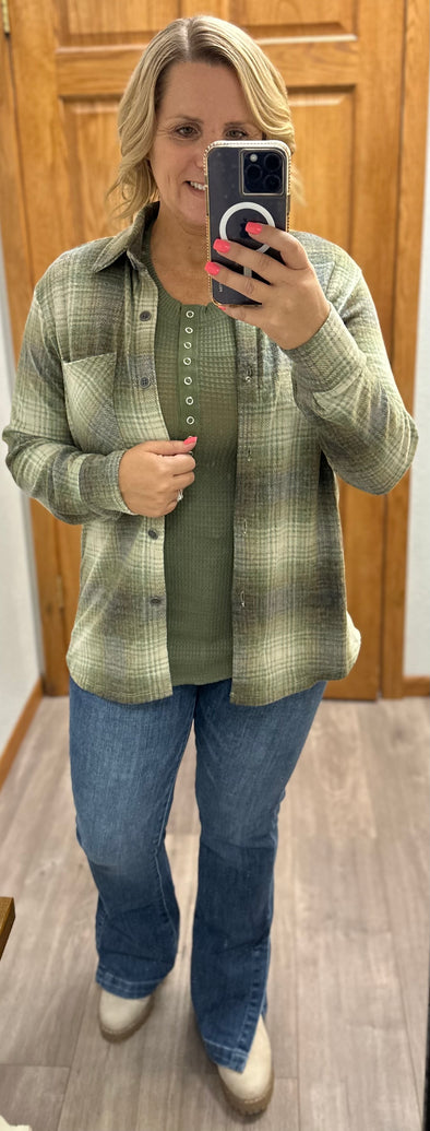Country Classic Shacket in Multi