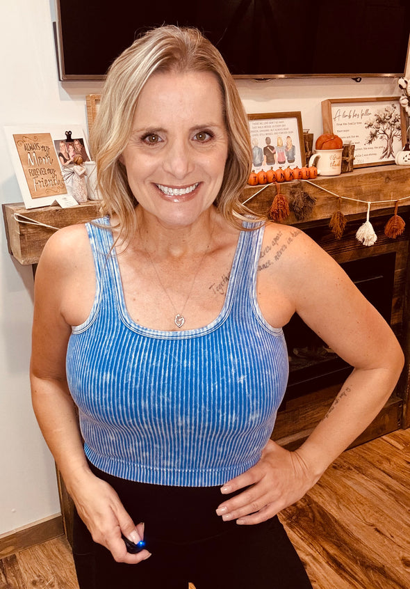 Revel Ribbed Tanks in Multi