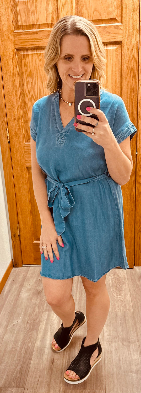 Charla Chambray Dress