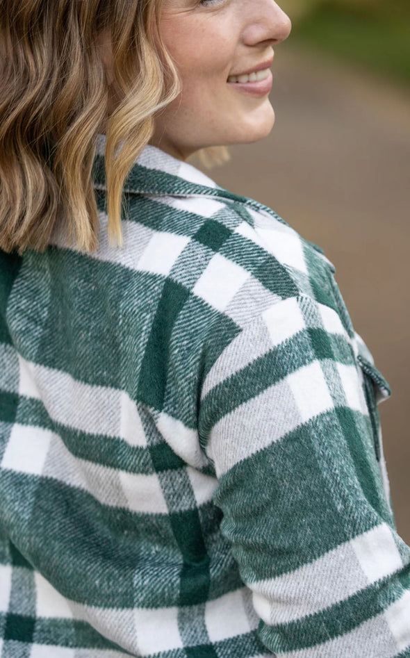 Evergreen Norah Plaid Shacket by MM