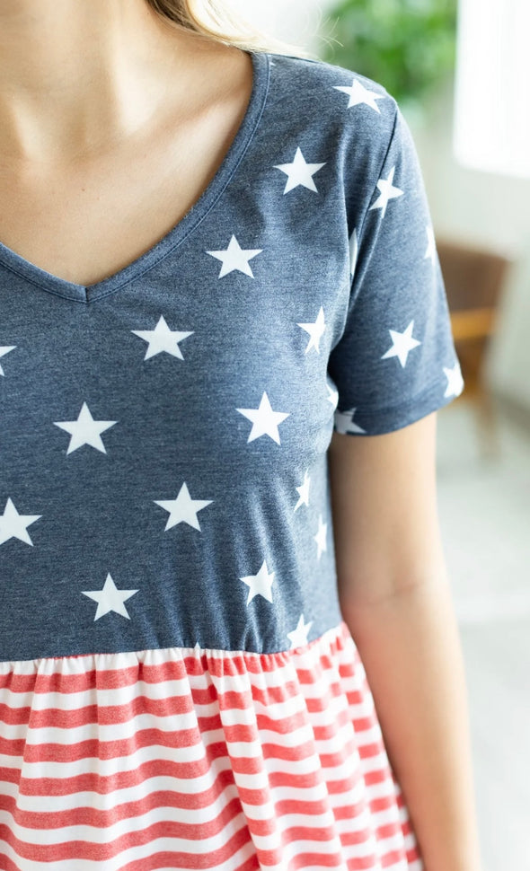 Sarah Stars & Stripes Top by MM