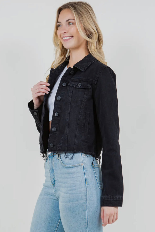 Second Chances Black Denim Jacket