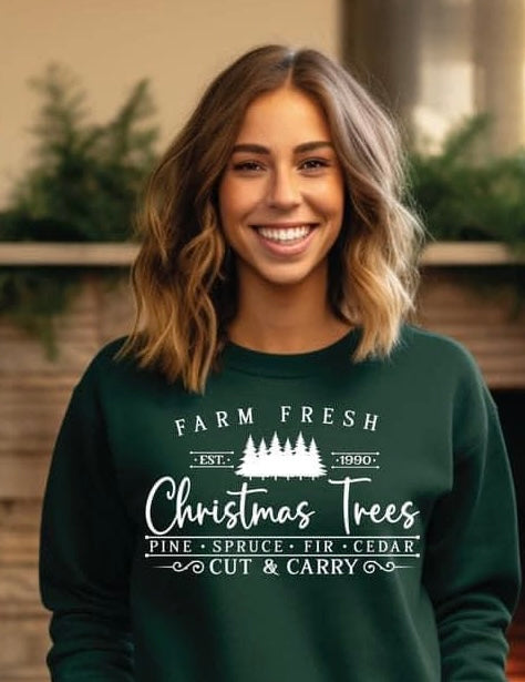 Farm Fresh Christmas Trees Crewneck