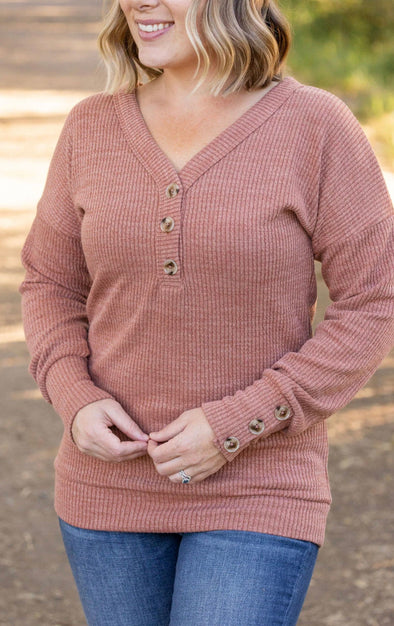 Brittney Button Up Sweater in Multi